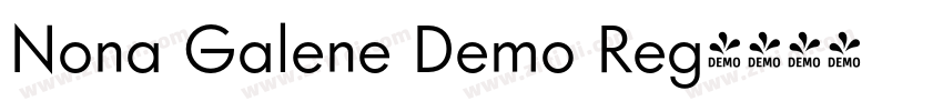 Nona Galene Demo Reg字体转换